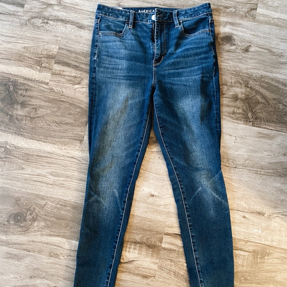 american eagle super hi rise jegging!
